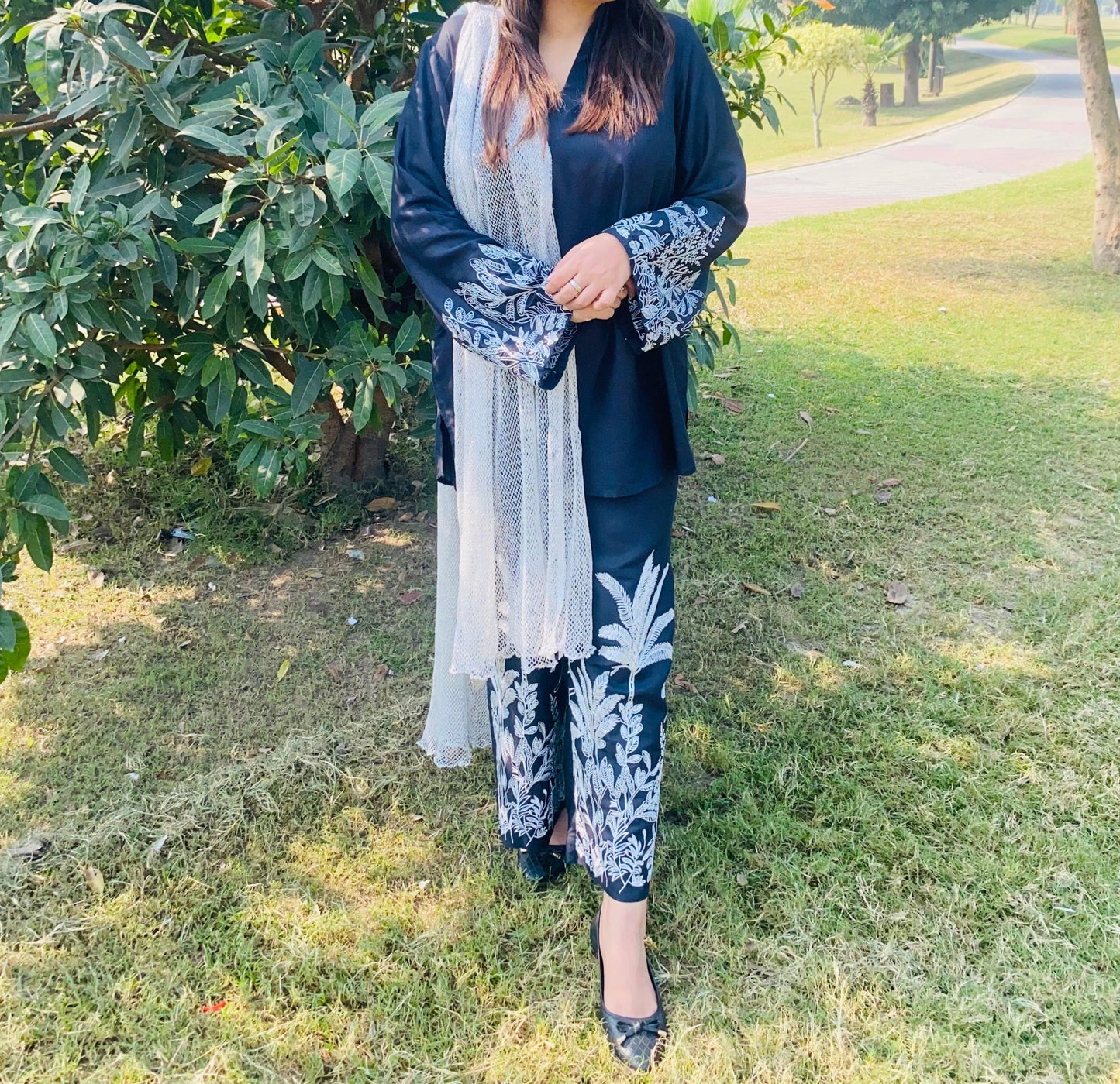 Embroidered Two-Piece