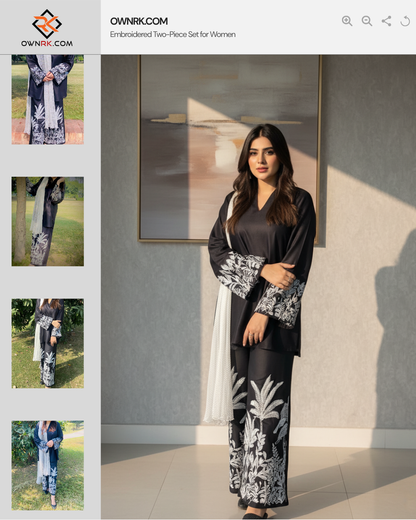 Embroidered Two-Piece