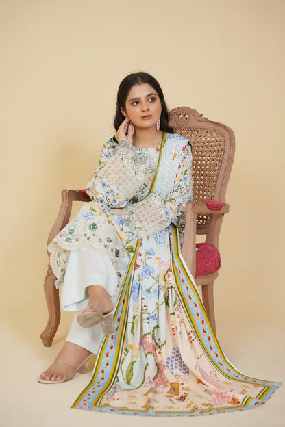 3-Piece Bana Dora Suit – Pastel Blossom