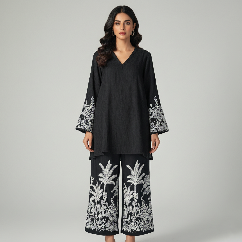 Embroidered Two-Piece