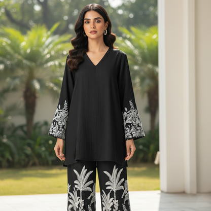 Embroidered Two-Piece