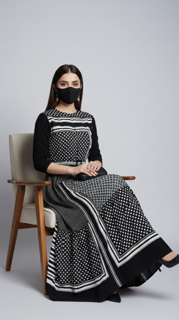 2-Piece Chic Polka Dot Outfit