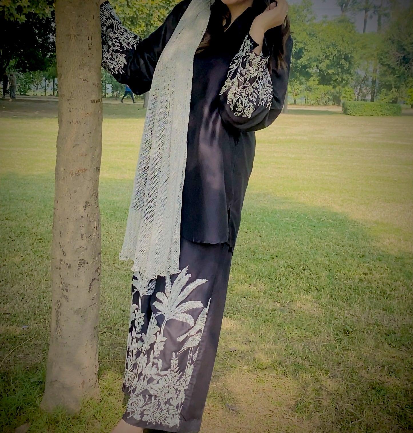 Embroidered Two-Piece