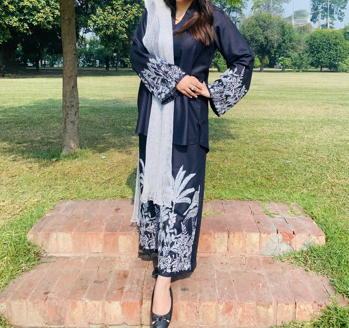 Embroidered Two-Piece