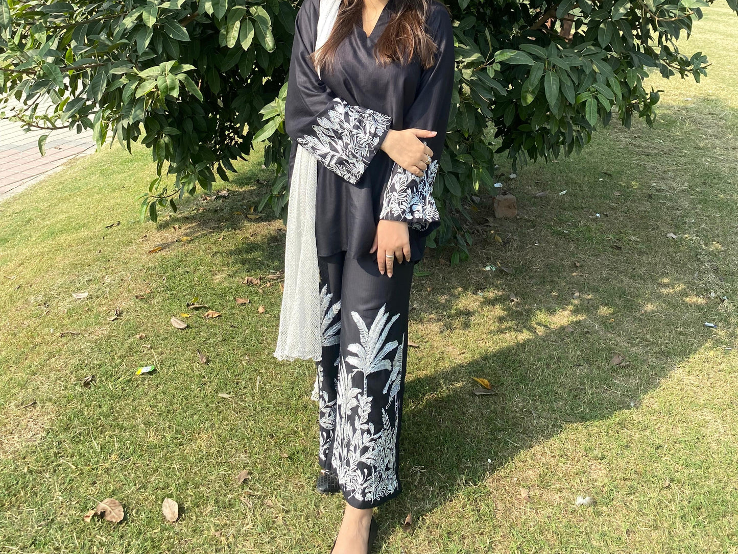 Embroidered Two-Piece