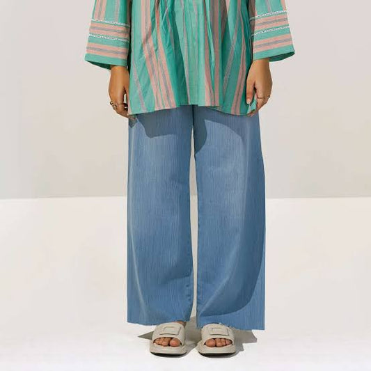 Women’s Cargo Jeans – Dark Blue Flapper Style | Wide Leg High Waist Pants