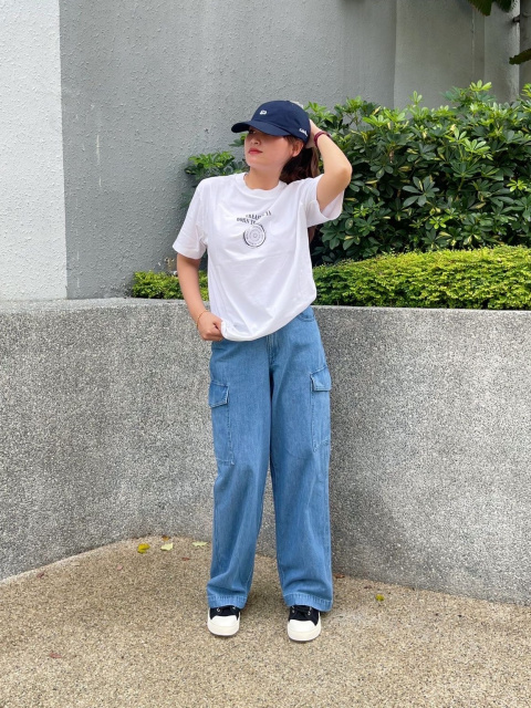 Women’s High-Waist Denim Baggy Pants | Premium Quality