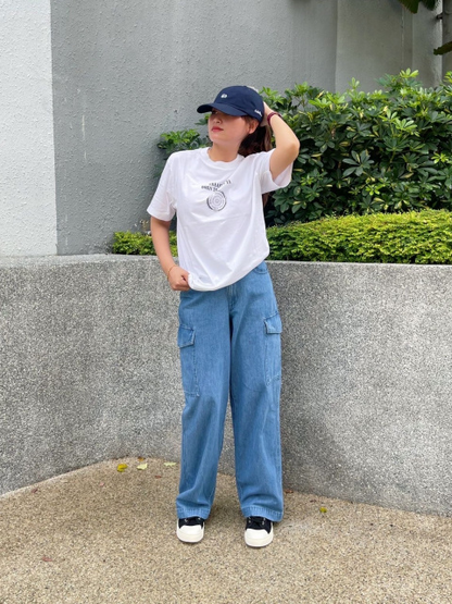 Women’s High-Waist Denim Baggy Pants | Premium Quality